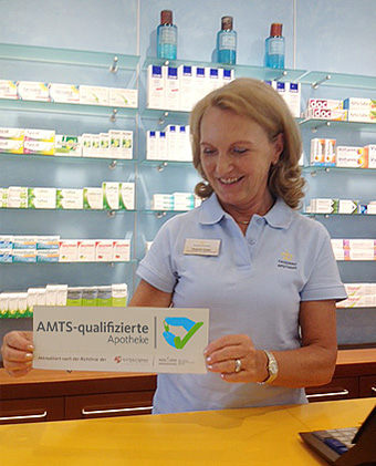 Wir sind eine AMTS-qualifizierte Apotheke